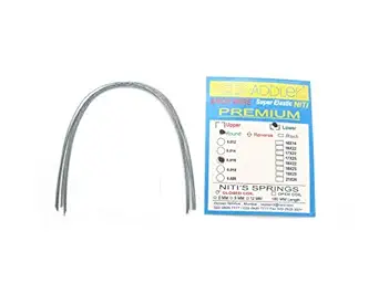 ADDLER ORTHO DENTAL Wire (NITI) Premium Super Elastic Ovoid Preformed Round 0.016 Lower Wires Pack of 10 Wires.