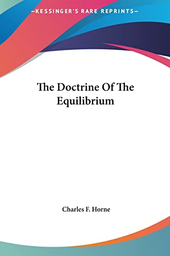 The Doctrine Of The Equilibrium