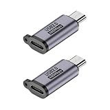 日本の中小企業 USB-C to Micro-USB 変換アダプタ データ転送 急速充電 microusb USB2.0 最大480Mbps 5V/3A Quick Charge 3.0規格 変換コネクタ アダプタ スマートフォン タブレット パソコン 56kΩレジスタ ストラップ付 アンドロイド 持ち運び uc0130c (2個セット, USB-Cメス Micro-USBオス)