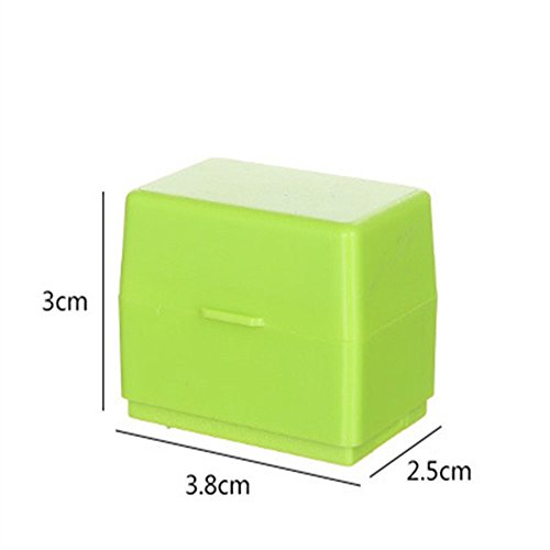 Aquiver Roller timbres Préserve votre ID Mini rouleau Tampon Idéal pour protection de la vie privée Green