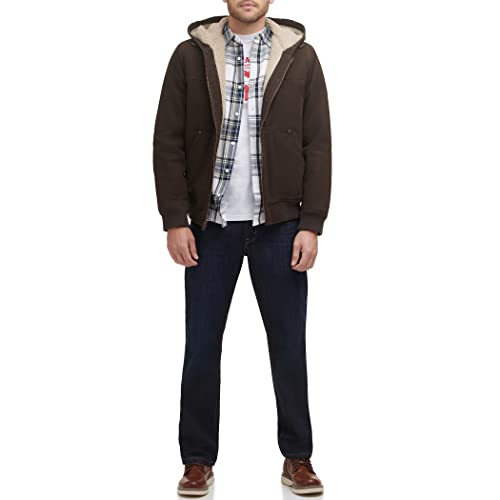 Image of Levi's Men's Workwear Cotton Canvas Hooded Bomber Jacket