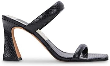 Dolce Vita Women's Novah Two Strap, Black Embossed Stella, 7.5 | Image 1
