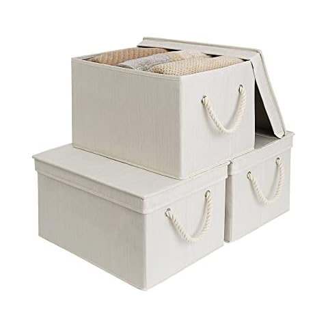StorageWorks 32L Decorative Storage Bins with Lids Cover