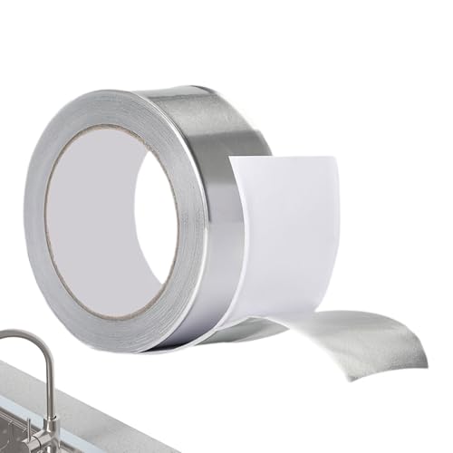 Cinta de aluminio HVAC - Cinta de aluminio para aire acondicionado, Cinta plateada impermeable para conductos | Cinta versátil para el hogar y la construcción para aire acondicionado, sellado, aislam