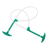 TOYANDONA 2pcs Professional Pig Catcher Pole with Plastic Handle, Livestock Control Snare Holder for Farm Animals, Sturdy Pig Holder Rope for Piglet and Swine Handling