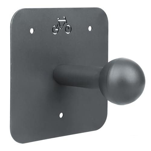 SROCHN Wandhalterung Fahrradträger, Kugelkopf Fahrrad-Heckträger Wandhalterung mit Schrauben und Kunststoff-Spreizdübel (Grau)