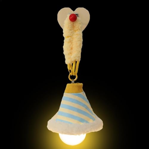 Luces de noche para habitación infantil, luz nocturna para | Bonita luz LED con luz ajustable de 3 velocidades - Lámpara de noche de tela suave con cordón desmontable y gancho, lámpara de noche para
