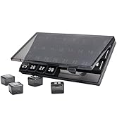 HGDAUJDL 32 Grid Pill Organizer,Moisture-Resistant Large Medicine Box,Easy-Open, See-Through Lids...