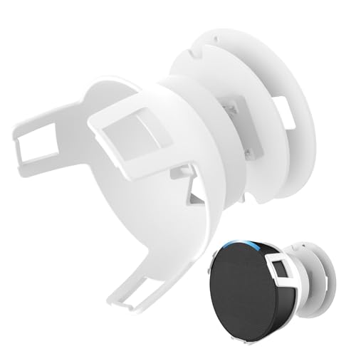 Supporto Parete Per Altoparlante Echo Pop - Regolabile 40&deg;, Con Viti E Porta Ricarica - Nero O Bianco