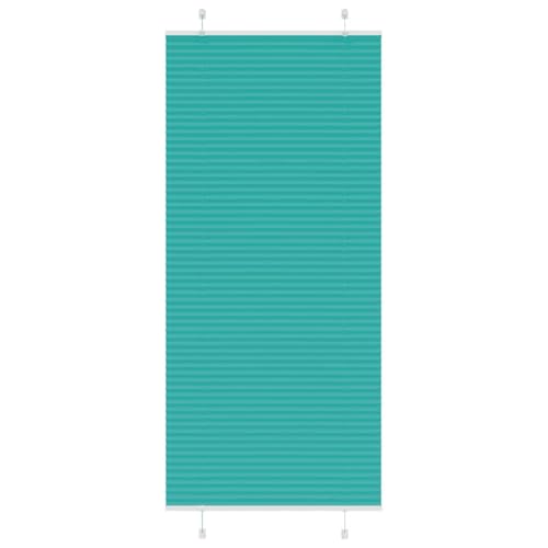 Store plissé zébré 85x200 polyester vert rideau store sans perçage - 2