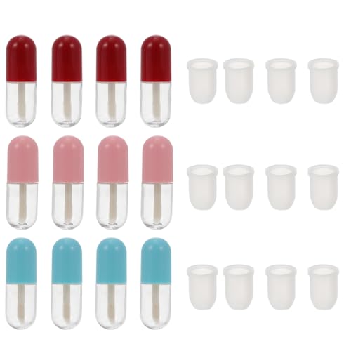 HINTRMENT �~�j���b�v�O���X�`���[�u 12�Z�b�g �󃊃b�v�N���[���e�� �����ǍD �y�ʃR���p�N�g�݌v DIY���b�v�O���X�p �ێ� �����_���J���[