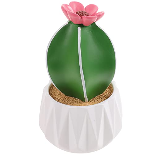 GLEAVI Planta Cactus Artificial Maceta Plástico Lifelike para Decoración de Hogar y Oficina para Escritorios