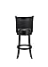 Boraam Augusta Bar Height Swivel Stool, 29-Inch, Black