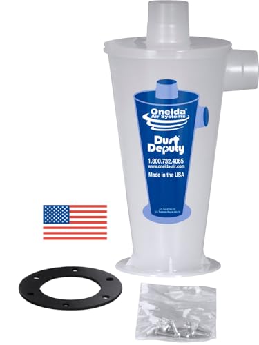 Oneida Air Systems Dust Deputy DIY Anti-Static Retrofit Cyclone Separator for...