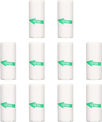 Mini Printer Portable, Pocket Thermal Printer with 7 Rolls Paper, Bluetooth Wireless Smart Printer for Photo Office Receipt Label Note QR Code Inkless Printing (Sticker White*10)