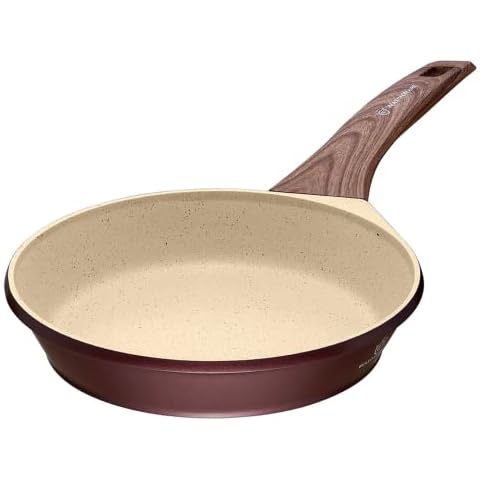 WaxonWare 9.5 Inch German Coated Nonstick Frying Pan, Nonstick Skillet, Non-Toxic PFOA Free Marbellous Nonstick Fry Pans, Induction Cooking Compatible, Egg Frying Pan Nonstick - Marbellous Series Cover
