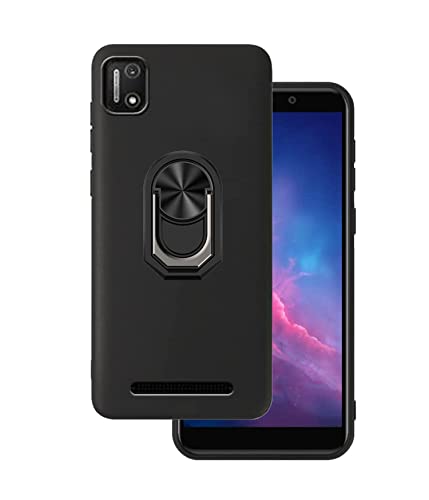 DAMONDY Case for Cloud Stratus C7 Stratus C7 Phone Case 360 Ring Shockproof Cover Soft TPU Rubber Slim with Kickstand [Magnetic Car Mount] Phone Case for Cloud Mobile Stratus C7 -Black