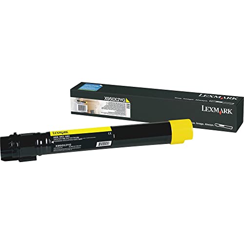Cartouche Lexmark X950X2YG haute capacité jaune pour impression laser nette