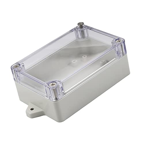 Image of Heyiarbeit 3.97 inchx2.68 inchx1.57 inch(LxWxH) Junction Box IP65 Universal Electrical Project Enclosure ABS Plastic Dustproof Waterproof with Transparent Clear Cover M2 1PCS