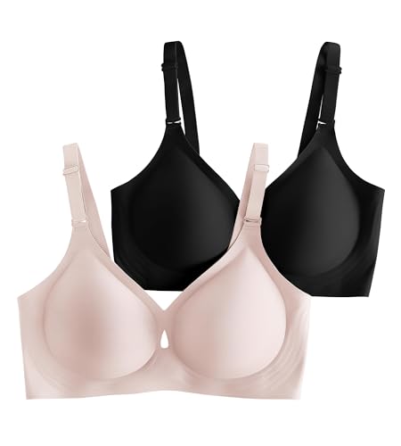 Padded Wireless Bras for Women - Wireless Bra Bralettes for Women with Support Padded Bralette