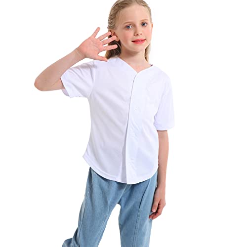 Yuji Itadori Kids Baseball Jersey Button Boys Short Sleeve T Shirts Hip Hop Fashion Casual Sports Solid Color Shirt3