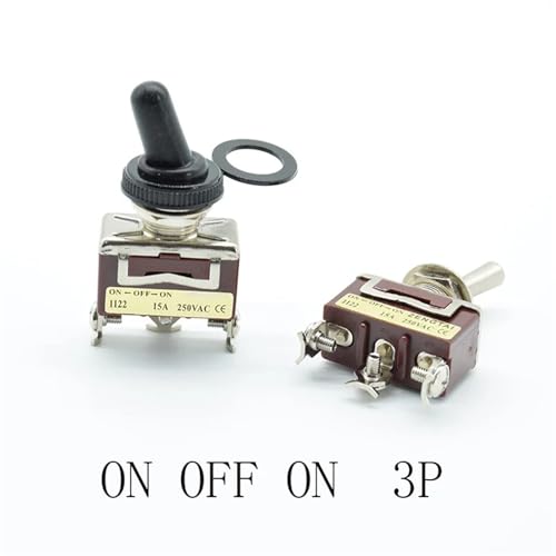 Toggle Switch 2 pines 15A con orificio de montaje de 12mm para cuadro 4