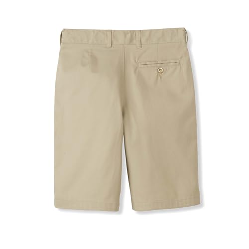 Image of French Toast Boys Flat Front Stretch Twill Shorts with Adjustable Waist in Standard and Extended Kids Sizes Navy, 6