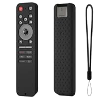 Hi Color Remote Cover for LG MR25GA Soft Durable Protective Case Compatible with LG C5 B5 G5 M5 Series TV Remote MR25GA Silicone Case Cover (black)