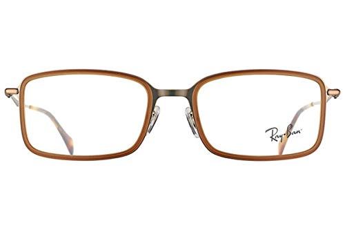 Image of Ray-Ban RX6298-2811 Demi Gloss Brown Eyeglasses Frame w /Demo Lens-51mm