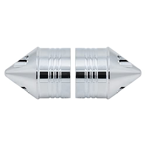 HDBUBALUS Motorrad Vorderachse Mutter Abdeckung Achsenkappen Set Fit für Harley Sportster XL 1200 Dyna Softail Fat Boy Touring Street Road Electra Tri Glide 2 Stück Chrom