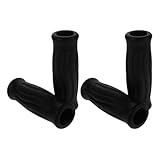 IMIKEYA 4 Stück Tpr Gepolsterte Ersatzgriffe für Gehstöcke und Rollatoren Ergonomische Rutschfeste Komfortgriffe in Schwarz für Senioren und Gehhilfen