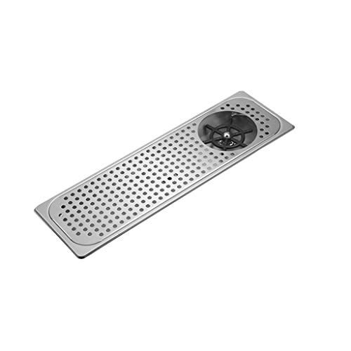 ATORSE Glass Rinser Washer with Drain Beer Cup Bar Coffee Pitcher Kitchen Silver ATORSE Glass Rinser Washer with Drain Beer Cup Bar Coffee Pitcher Kitchen Silver