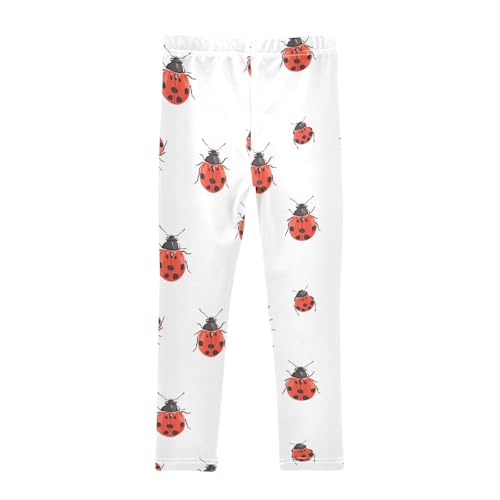 Girls Leggings Ladybugs Scarab Soft Toddler Leggings for Girls Kids Pants Size 4T-10T2
