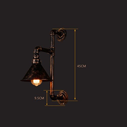 Preisvergleich Produktbild BDD Wandleuchten, Wohnzimmer, Schlafzimmer, Esszimmer, Arbeitszimmer Mit Fester Beleuchtung, Zubehör Vintage Loft Caf Eacute; Bar Küche Metall Wandleuchte Beleuchtung Korridor Einzelwandbeleuchtung