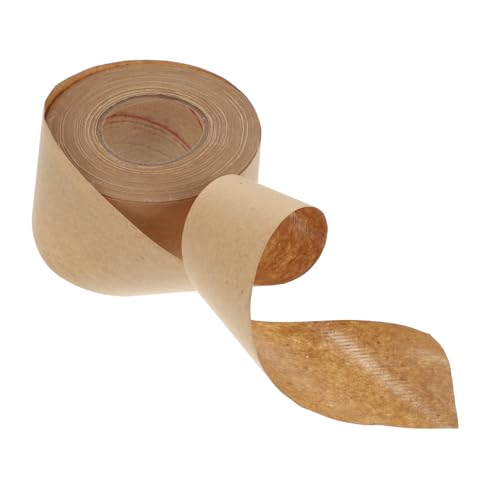 DIYEAH 1 Por cinta de papel kraft packing tape waterproof tape embalaje vinculante agua oro chicle etiqueta Agarre Sello cinta de sellado herramienta de sellado cinta para embalar