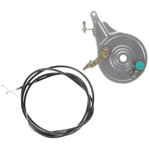 BUGUUYO Rear Drum Brake Assembly Kit with Cable for Electric Motorcycles Precision Engineered Brake Drum and Pads Set Compatible Bike Part Enhancing Reliable Braking Performance