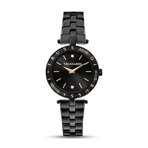 Trussardi T-Shiny - Orologio Da Donna, Solo Ora, 2H, Analogico, 34 Mm, Nero, Bracciale - 7