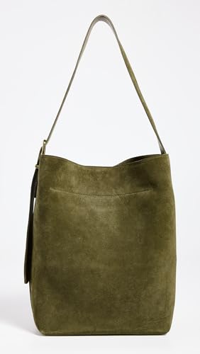 Image of Madewell Women's The Essential Bucket Tote in Suede