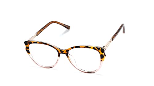 Óculos Armação Feminino Gatinho Com Lentes Sem Grau Ny-001 (Marrom-Tartaruga)