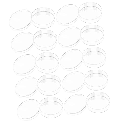 SOLUSTRE 10pcs Tissue Culture Petri Dishes Plastic Lab Dishes with Cover for Experiments