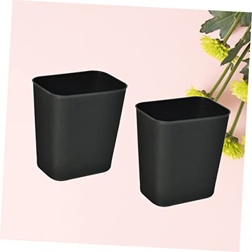 Caneca de basura cuadrada Happyyami de plástico sin tapa 2 piezas miniatura 5