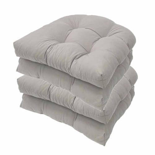 Stuhlkissen 4er Set 48x48 cm Sessel Kissen Wasserdichtes Zurück...