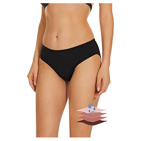 Leovqn Leakproof Period Swimwear Bikini Bottoms Cover