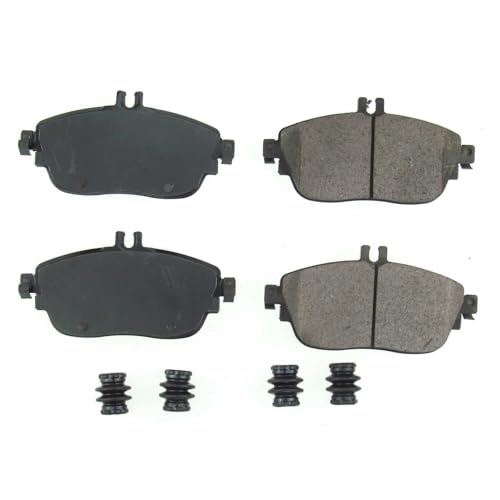 Image of PowerStop Front Brake Pads for Infiniti QX30 2017-19 |Mercedes-Benz B Electric Drive 2014-15 |B250 2013-15 |B250e 2016-17 |CLA250 2014-19 - Z17 Ceramic Brake Pads with Installation Hardware, 17-1694