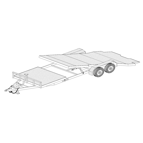 The Trailer Parts Outlet 24GT - Master Plan - 24' 10.4K or 14K Gravity Tilt Car Hauler w/Blueprint Paper - Engineer Approved