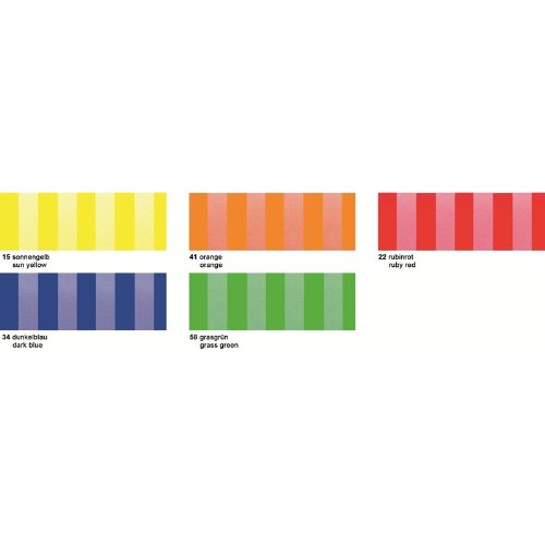 5 x Ludwig Bähr Transparentpapier Rolle 115g/qm 50x61cm Streifen sonne