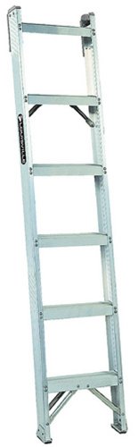 Louisville Ladder AH1007 300-Pound Duty Rating Aluminum Shelf Ladder, 7-Foot