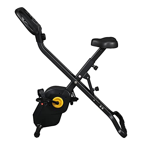 Na Home Folding Exercise Bike Black With Electronic Instrument Panel Display Function Exercise Bike Oversized Seat Cushion Fitness Exercise Bike #TOP4