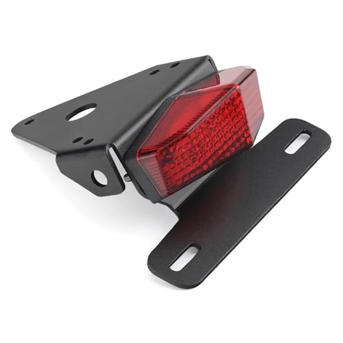 BTCTLPLMKK For XR 250R 400R XR250R XR400R 1996-2008 バイク用 フェンダーレステールライト ナンバープレートホルダー バイク用 ナンバープレートステー(赤)