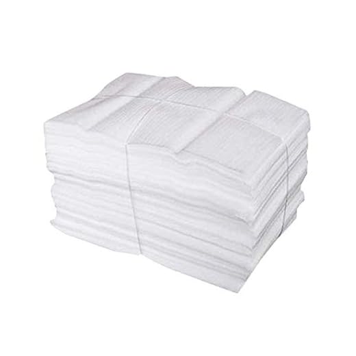 50 Piezas Espuma de Embalaje, Plástico de Burbujas Espuma, Material de Acolchado de Embalaje Película Espuma EPE, para Embalaje Seguro de Tazas Vajillas, Muebles de Vidrio Porcelana (25 x 30cm)